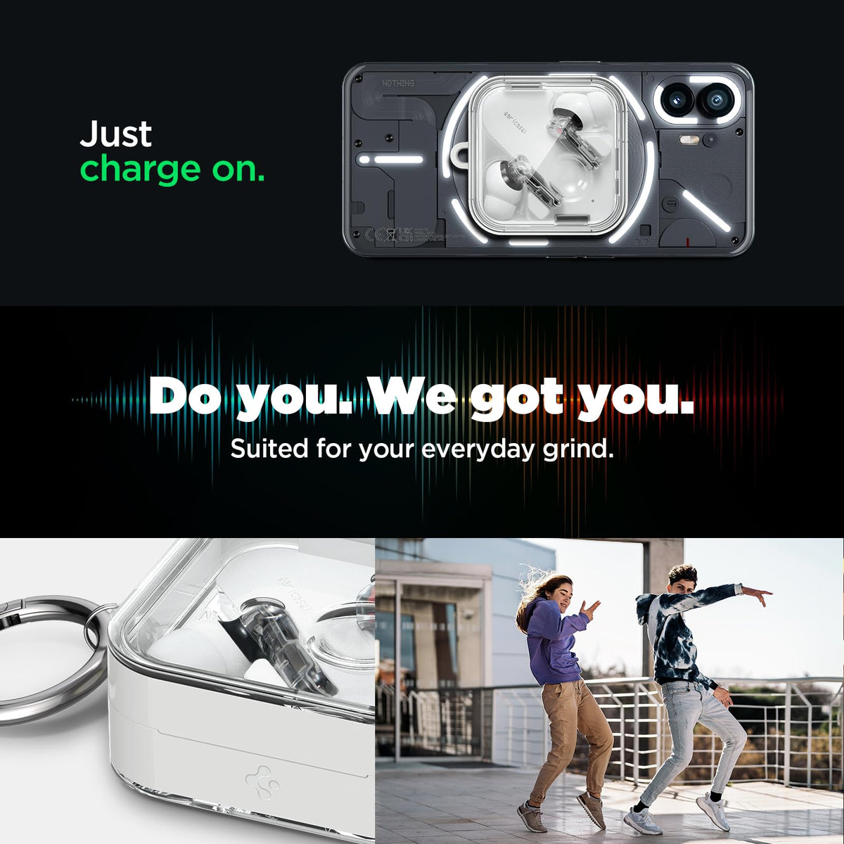 Spigen Ultra Hybrid Nothing Ear 2 case compatibility reminder.