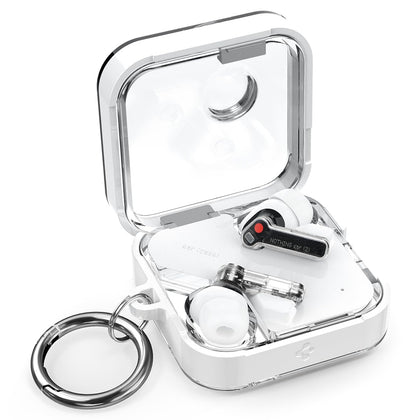Spigen Ultra Hybrid Nothing Ear 2 case front view showing crystal-clear protection.