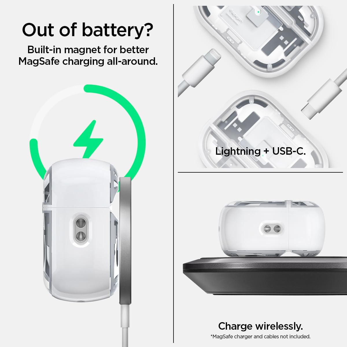 Spigen Ultra Hybrid in pocket showing compact scale and portability benefit