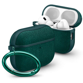 Spigen Urban Fit front view showing Midnight Green fabric for stylish protection