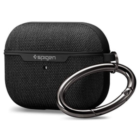 Spigen Urban Fit front view showing sleek black fabric and neat fit