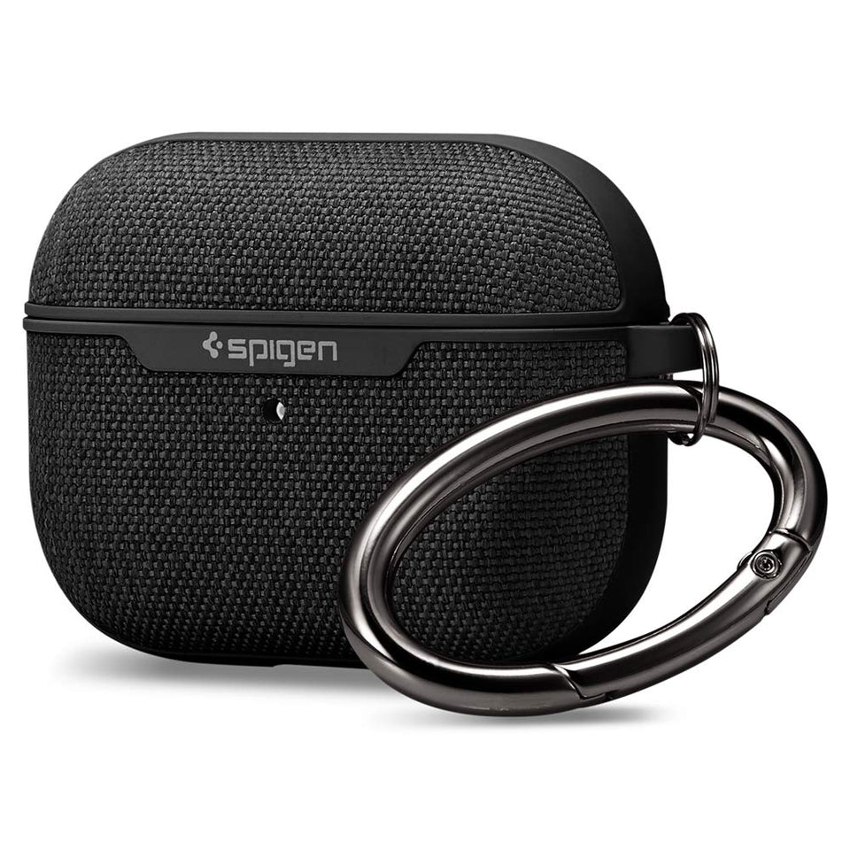 Spigen Urban Fit front view showing sleek black fabric and neat fit