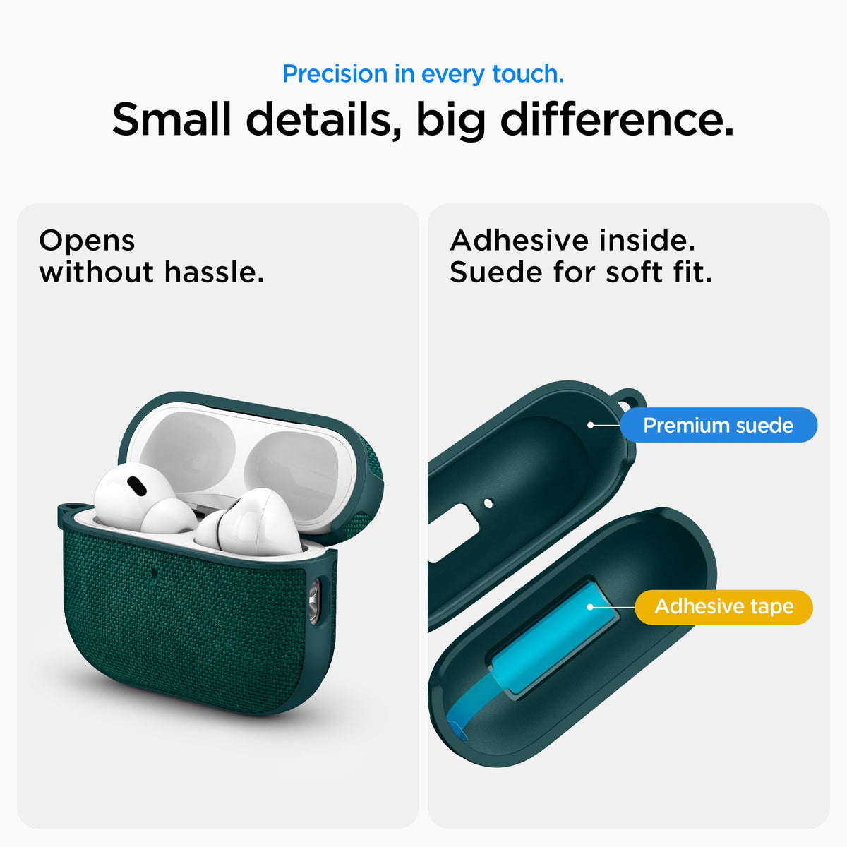 Spigen Urban Fit clipped to bag showing practical everyday carry convenience