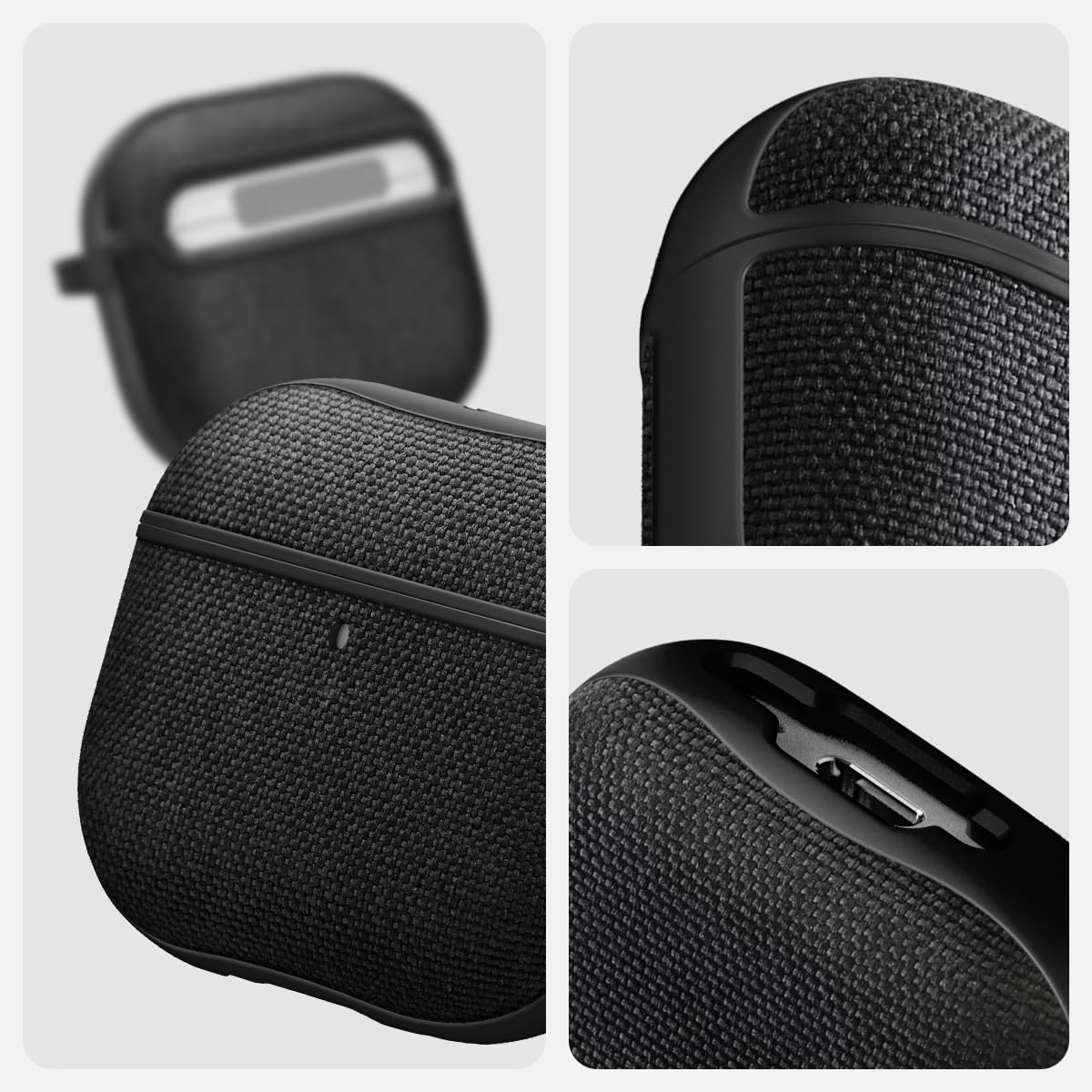 Spigen Urban Fit on a commuter bag in a city setting for stylish everyday carry benefit