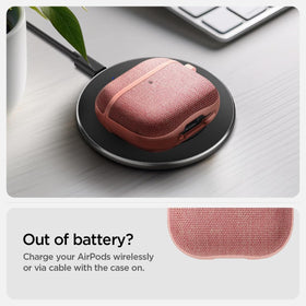 Spigen case beside a coin demonstrating slim scale and pocket-friendly size