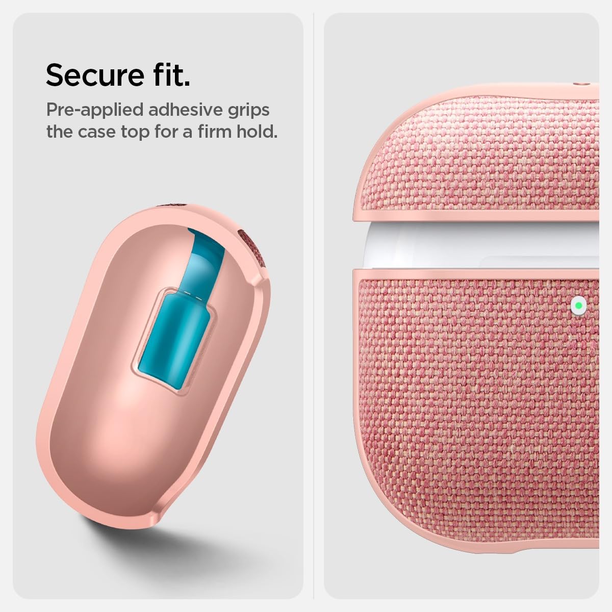 Spigen Urban Fit on wireless charger illustrating charging compatibility