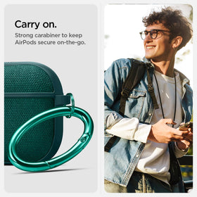 Spigen Urban Fit attached carabiner for easy clipping and hands-free carry