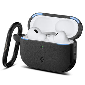 Spigen Vault AirPods Pro 3 case front view with rugged grip for secure daily carry