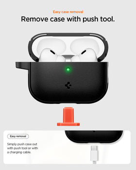 Spigen Vault AirPods Pro 3 case texture highlighting anti-slip grip