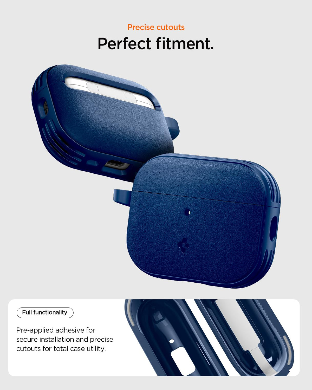 Spigen Vault AirPods Pro 3 case USB-C charging compatibility visible on edge