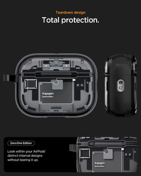 Spigen Zero One side profile showing hinge and slim fit, ensures smooth opening benefit