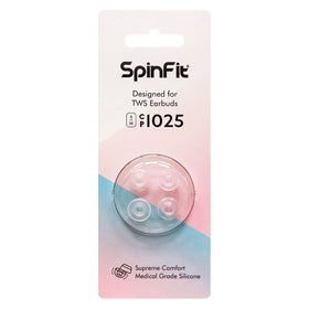 SpinFit CP1025 front packaging showing two pairs and size labels for easy selection