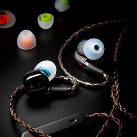 SpinFit CP145 in-ear demo with AKG illustrating reliable fit and improved isolation