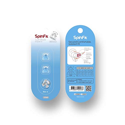 SpinFit CP240 eartips packaged set ready for replacement