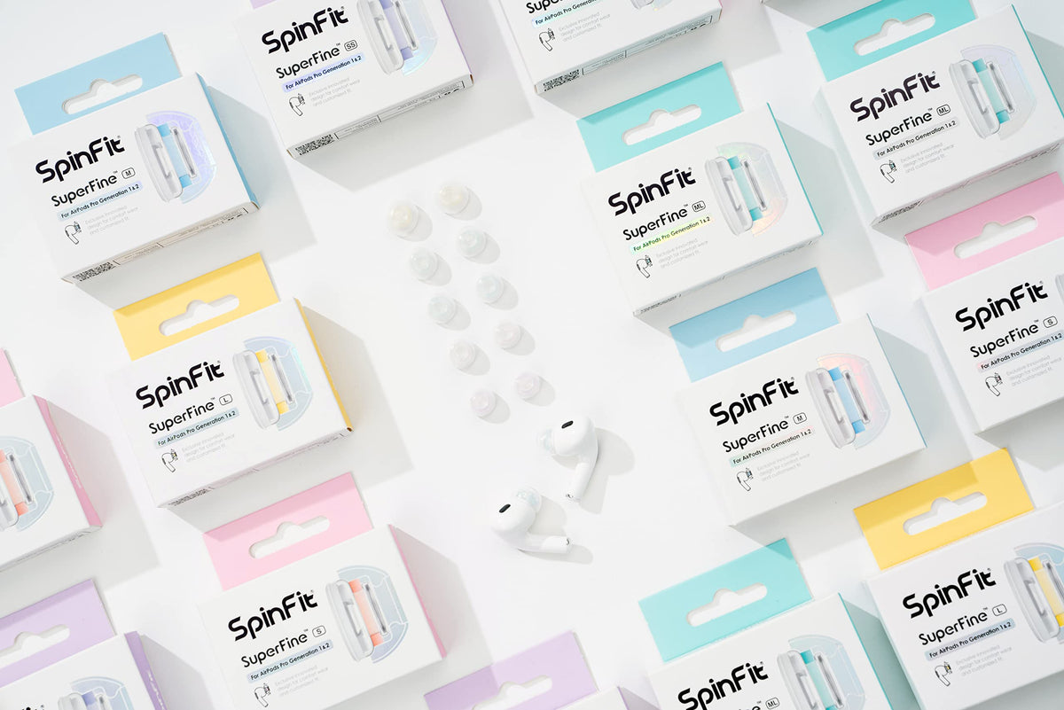 Medical-grade silicone SpinFit ear tips for sensitive ears.
