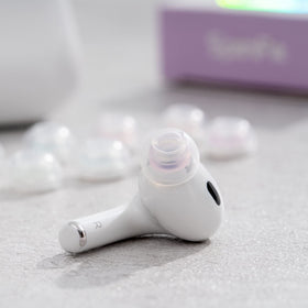 SpinFit medical-grade silicone ear tips reduce irritation.
