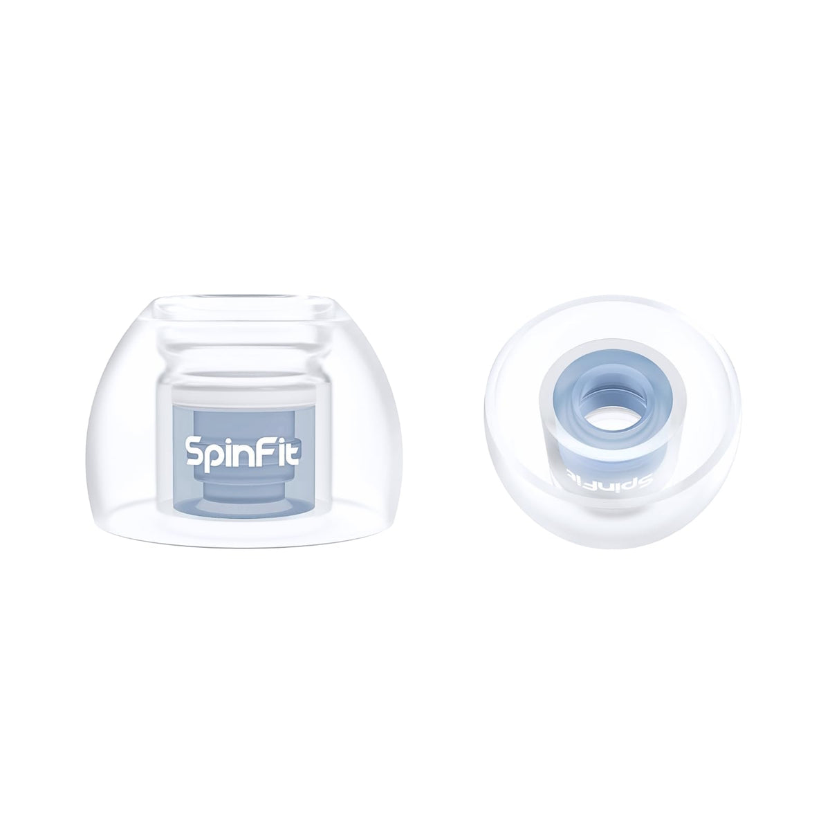 SpinFit Omni close-up of spinnable 3D axis for customized ear fit