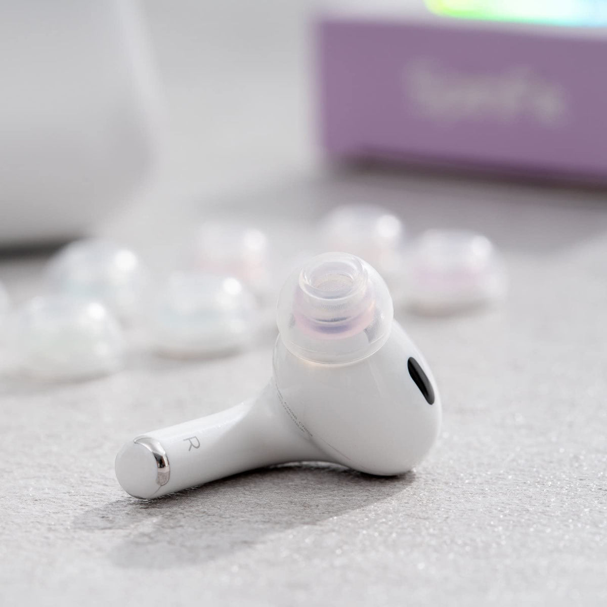 SpinFit recommends sizing up for a fuller seal and better isolation.