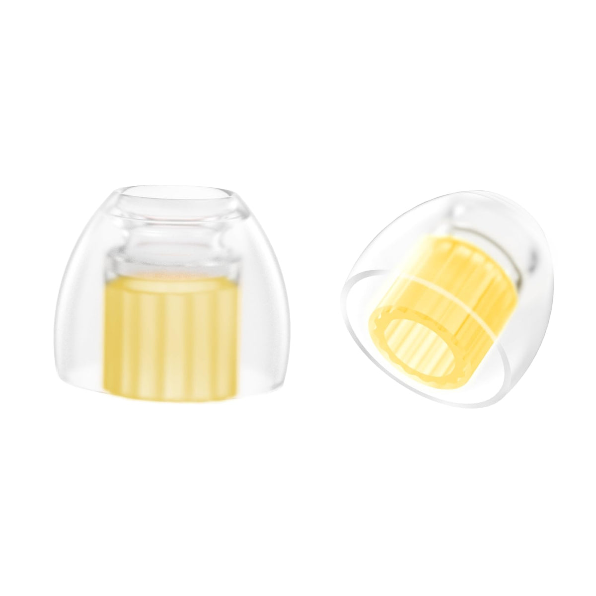 SpinFit W1 IEM tip with double W-tube core for stability and secure wear.