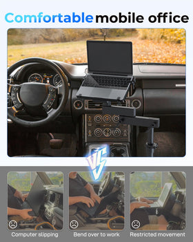 No-drill installation anchors to passenger-seat bolts for quick setup