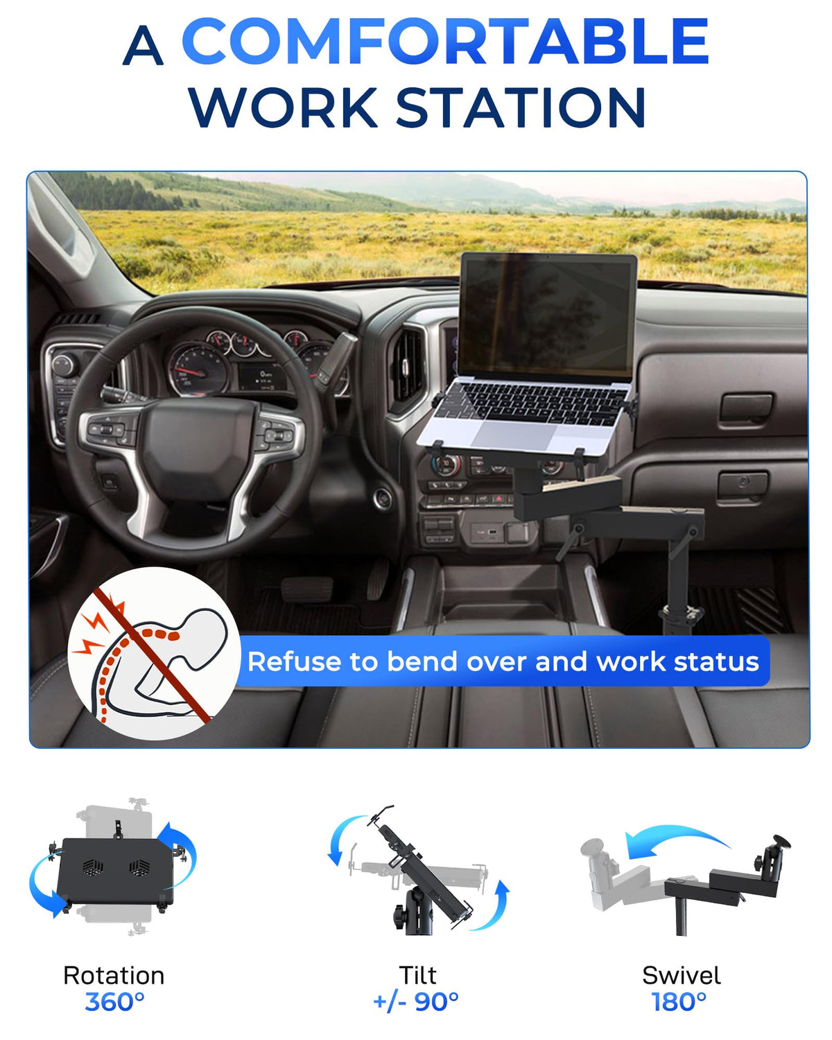 SPIRRELAB fits 2019–2025 Chevy Silverado and GMC Sierra without drilling.