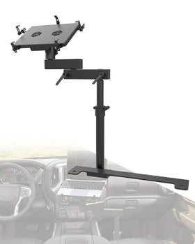 SPIRRELAB truck laptop mount no-drill setup enables quick and secure installation.