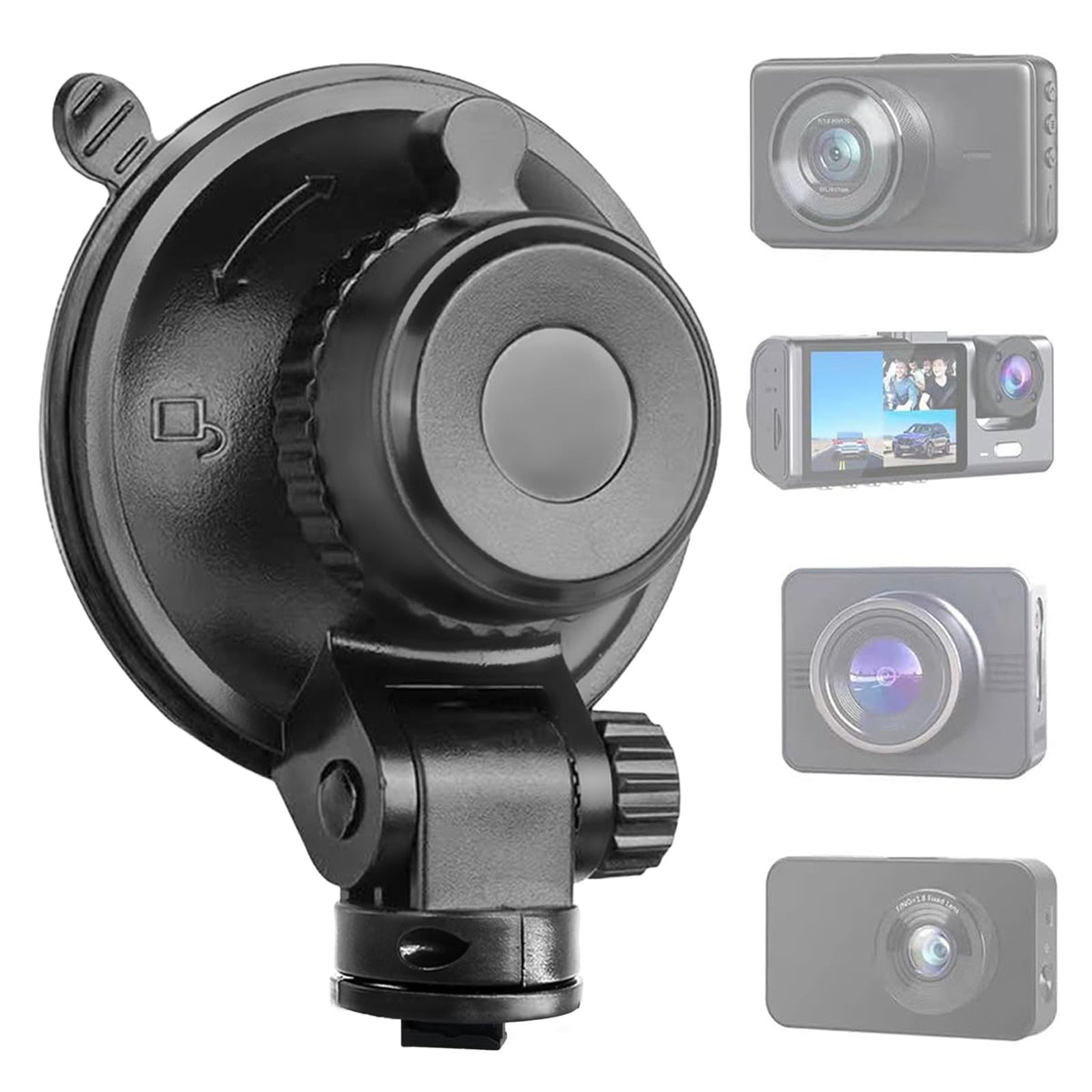 Sportway S503 dash cam mount with three joints for versatile positioning.