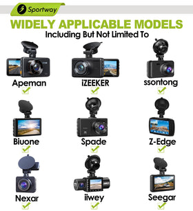 Sportway S504 easy installation for quick dash cam setup and repositioning.