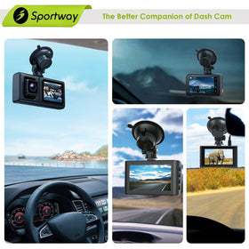 Sportway S504 sturdy suction maintains secure mounting on varied road surfaces.