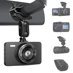 Sportway S80 dash cam mount with 360-degree rotation for flexible viewing angles.