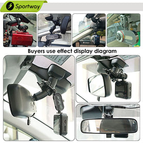 Sportway S80 dash cam mount durable anti-slip design from slipping.