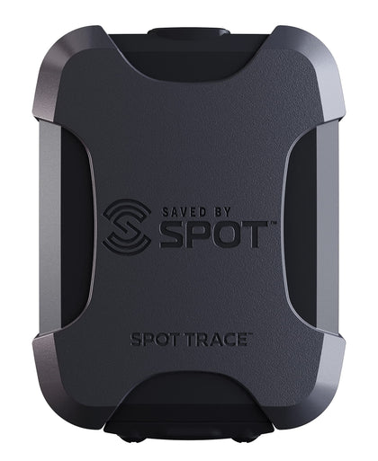 saved by Spot front view showing compact tracker and clear labeling for easy identification benefit