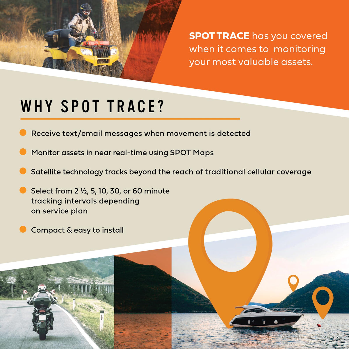 saved by Spot paired with phone map displaying live location sharing for peace-of-mind benefit