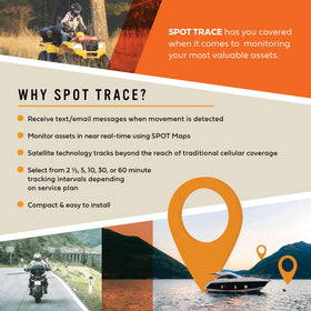saved by Spot paired with phone map displaying live location sharing for peace-of-mind benefit