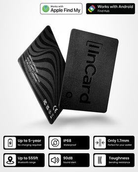 Spotelo Wallet Tracker Card with Apple Find My setup for iPhone integration.