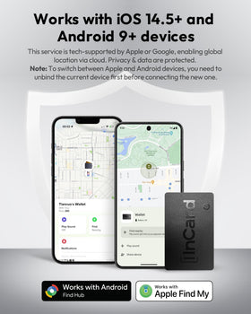 Spotelo Wallet Tracker Card in global lost mode for worldwide location alerts.