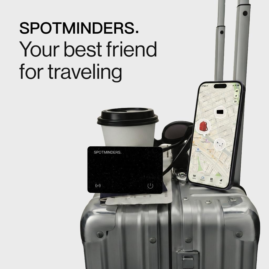 Spotminders close-up of ultra-slim profile for minimal bulk