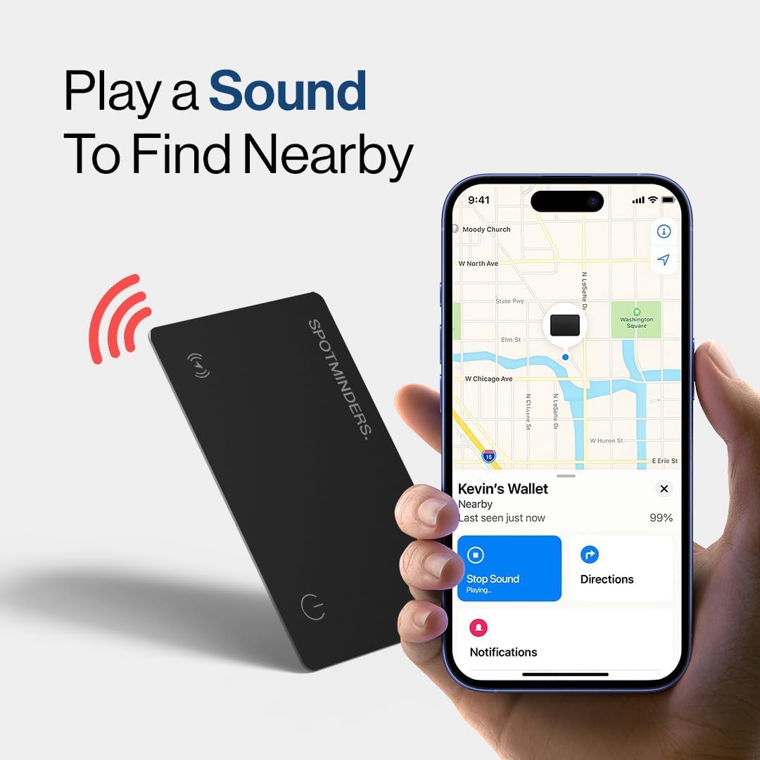Spotminders on wireless charger demonstrating easy cable-free charging