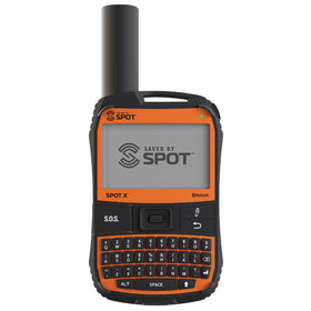 SpotX device front view showing compact, rugged design for on-the-go signaling.