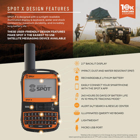 SpotX SOS mirrored sticker for emergency preparedness and quick access.