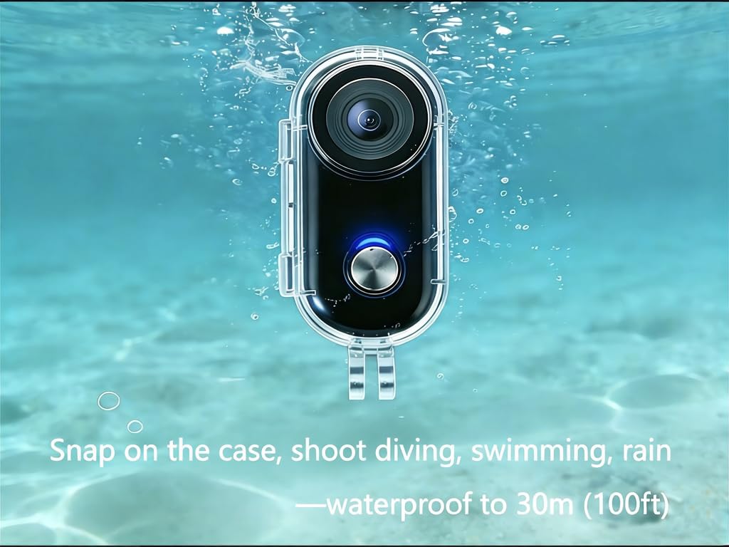 SPRIDONLUX 4K thumb camera with magnetic lanyard enables neck-worn convenience.