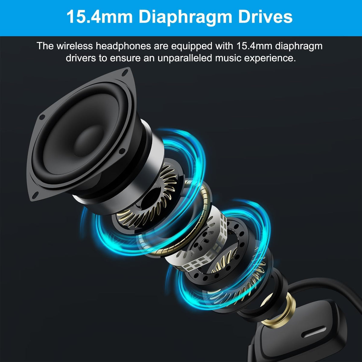 SproutingSound Bluetooth v54 connection enables fast pairing and stable wireless performance.
