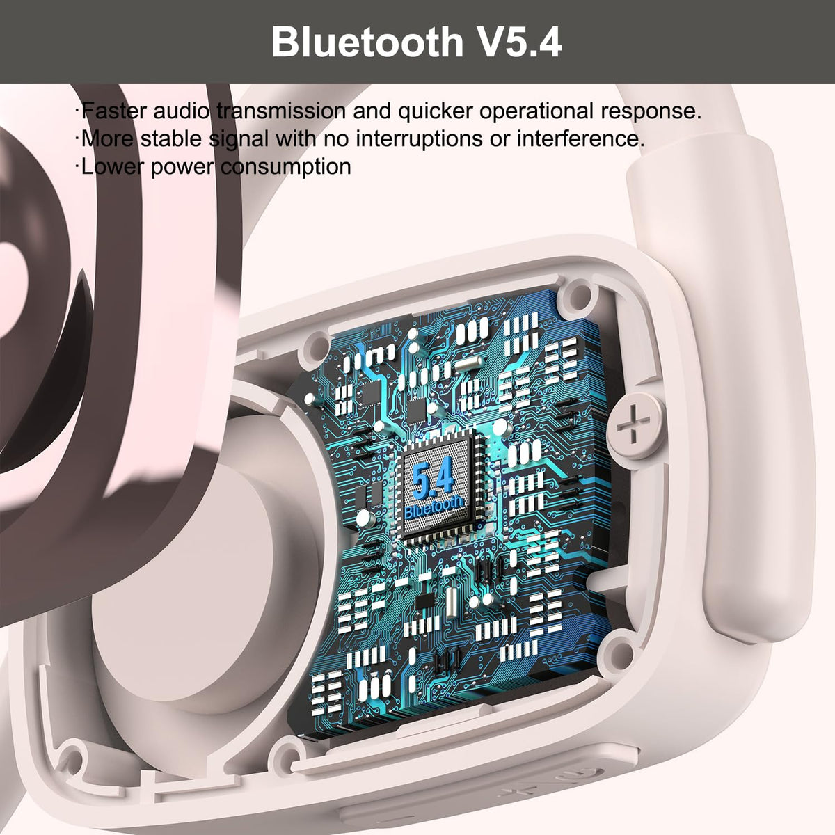 SproutingSound ENC with mute pink reduces ambient noise during calls
