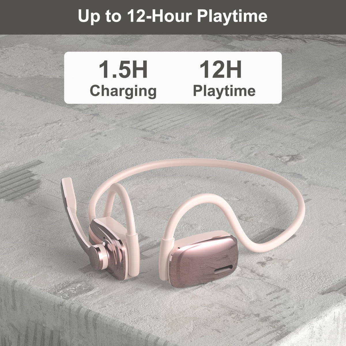 SproutingSound office meeting pink open-ear headset for clear conference calls