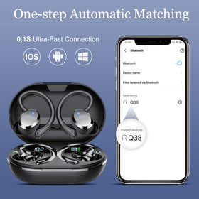 Type-C fast charging for Sprtoybat Earbuds provides hours of listening from a short charge