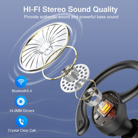Sprtoybat Earbuds ENC mic reduces background noise for clearer calls