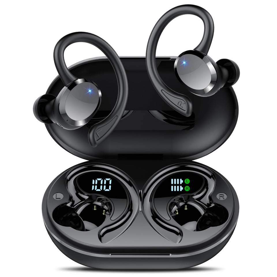 Sprtoybat Earbuds with LED display on the case for quick battery checks and charging status
