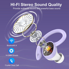 Sprtoybat graphene drivers deliver rich bass and clear mids for music and calls.