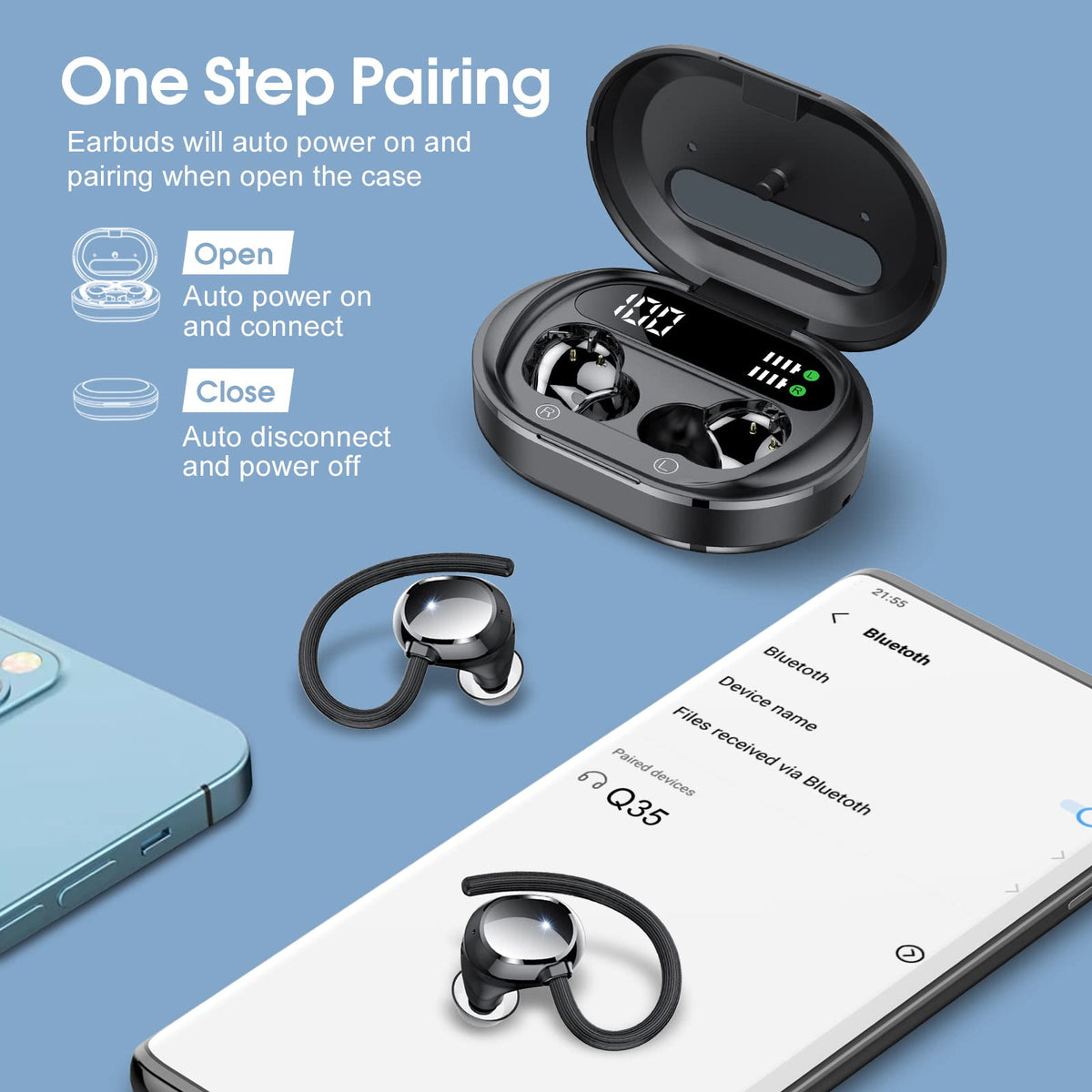 Sprtoybat Q35 compact charging case keeps buds charged on the go