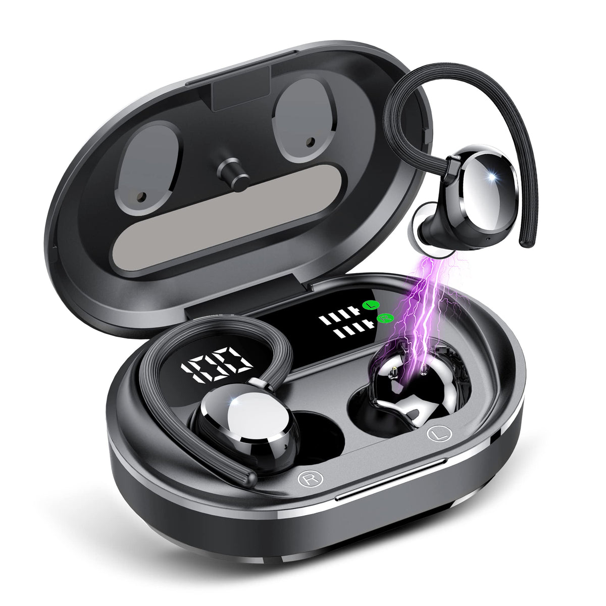Sprtoybat Q35 earbuds with LED display for quick battery checks